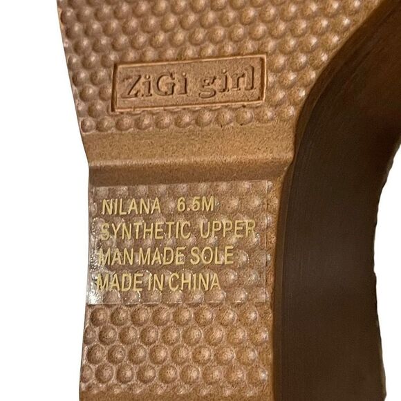 ZiGi Faux Snakeskin Wedge Sandals - Picture 7 of 8